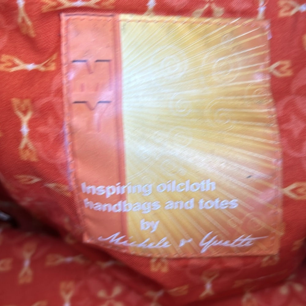 MICHELE & YVETTE OILCLOTH Handbag, Pouch & Drink Cover - Picture 6 of 10